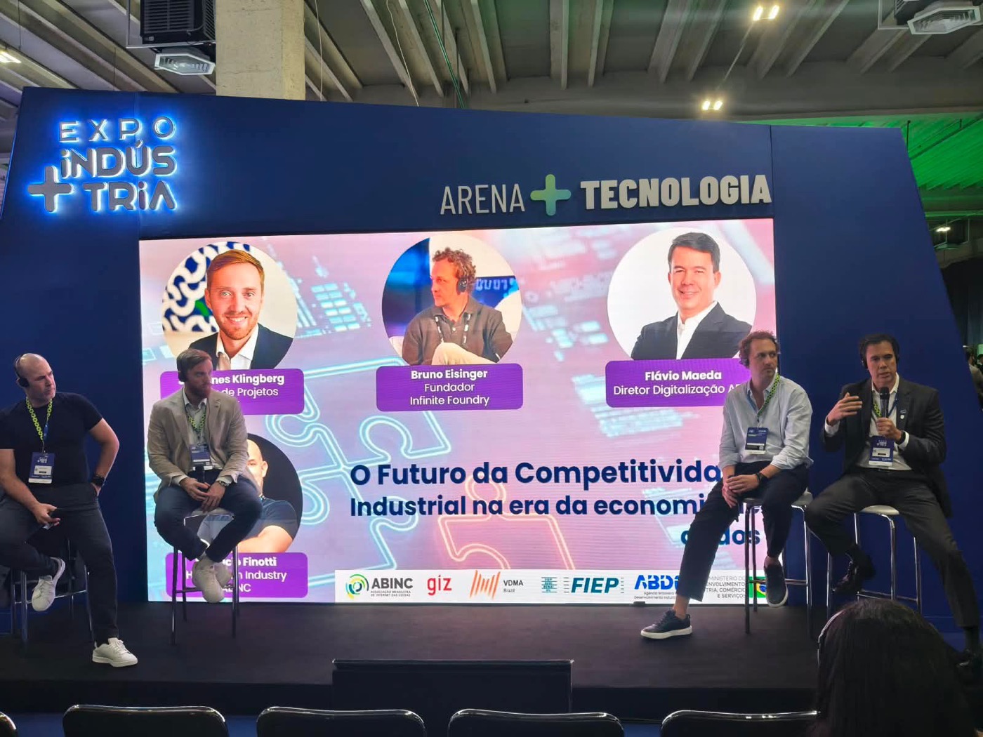 Painel de Data Spaces Industriais na Arena + Tecnologia da Expo + Indústria 2026