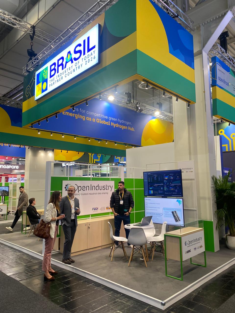 Demonstrador Open Industry na Hannover Messe 2026
